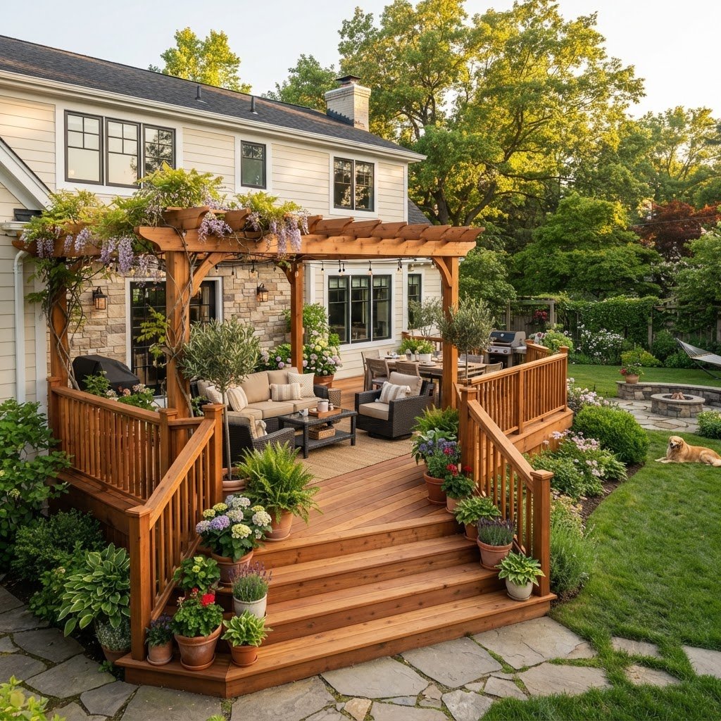 Cedar Deck & Pergola
